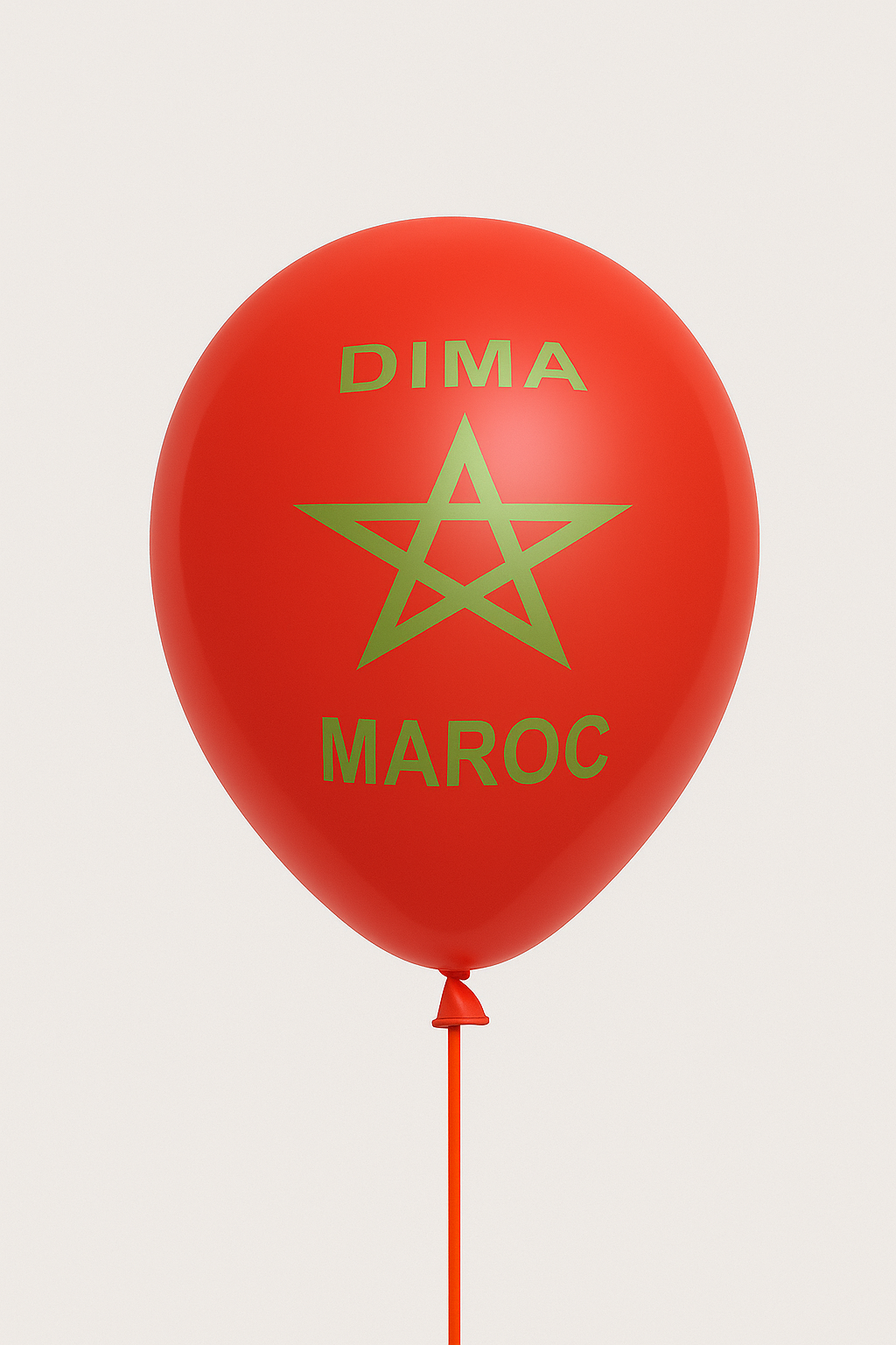 Pack 100 Ballons DIMA MAROC – Rouge Patriotique