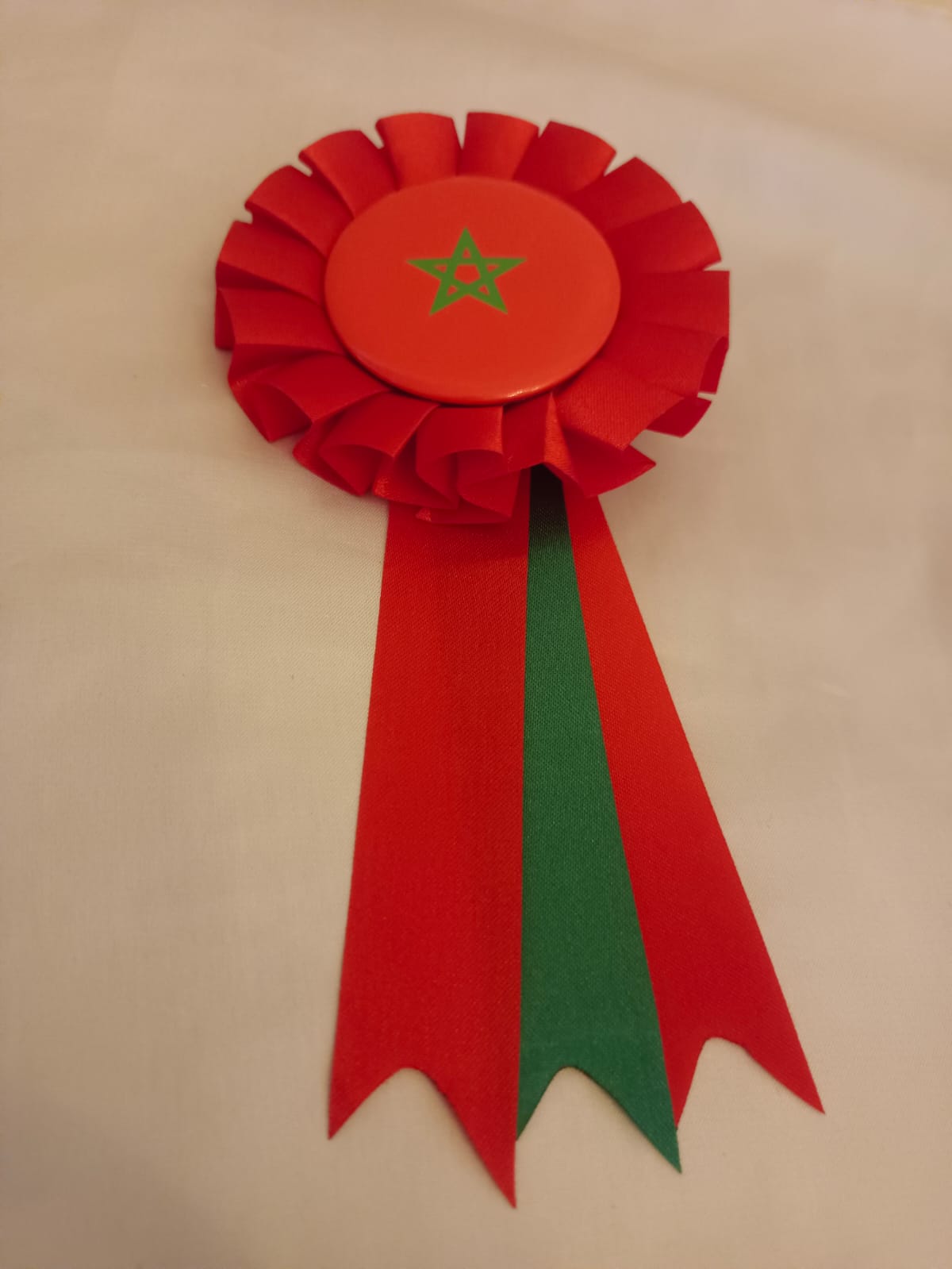 Rosace Maroc – Ruban Rouge & Vert