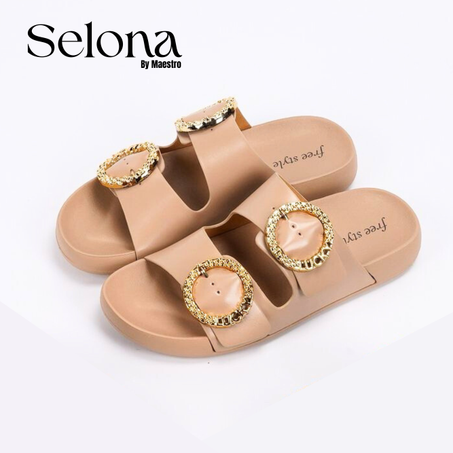 Lisa - sandales femme plates et confortables (BIEGE)
