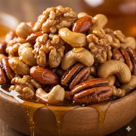 مكسرات معسلة   Honey Nuts