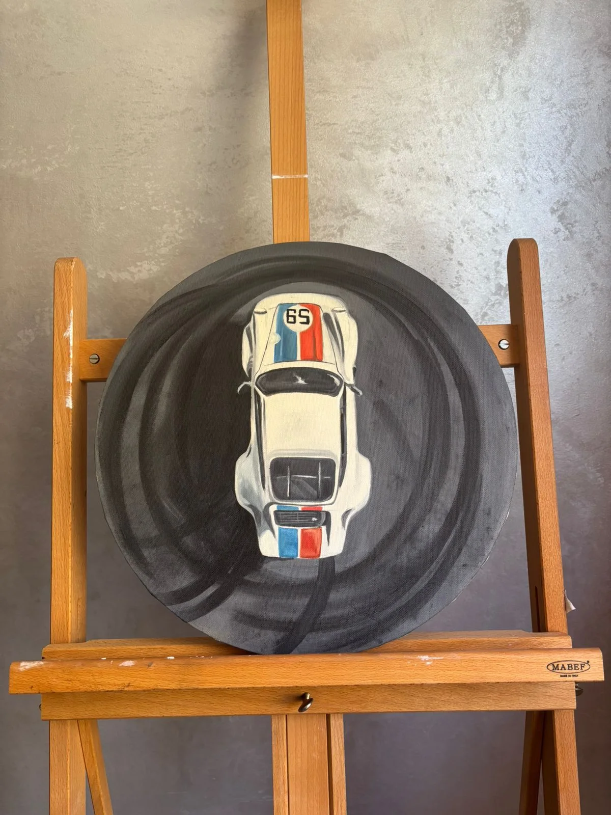 Porsche 911 top view