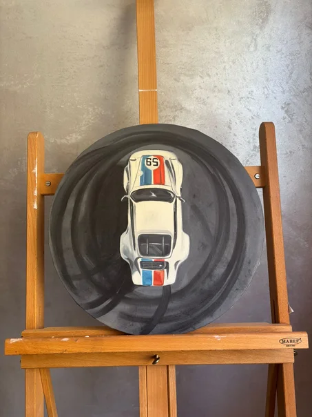 Porsche 911 top view