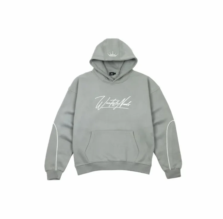 Sweat à capuche gris
