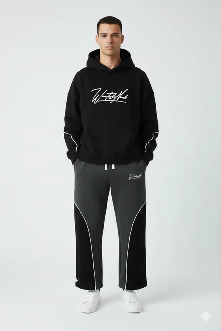 Pantalon de survêtement ample Sweat à capuche Noir