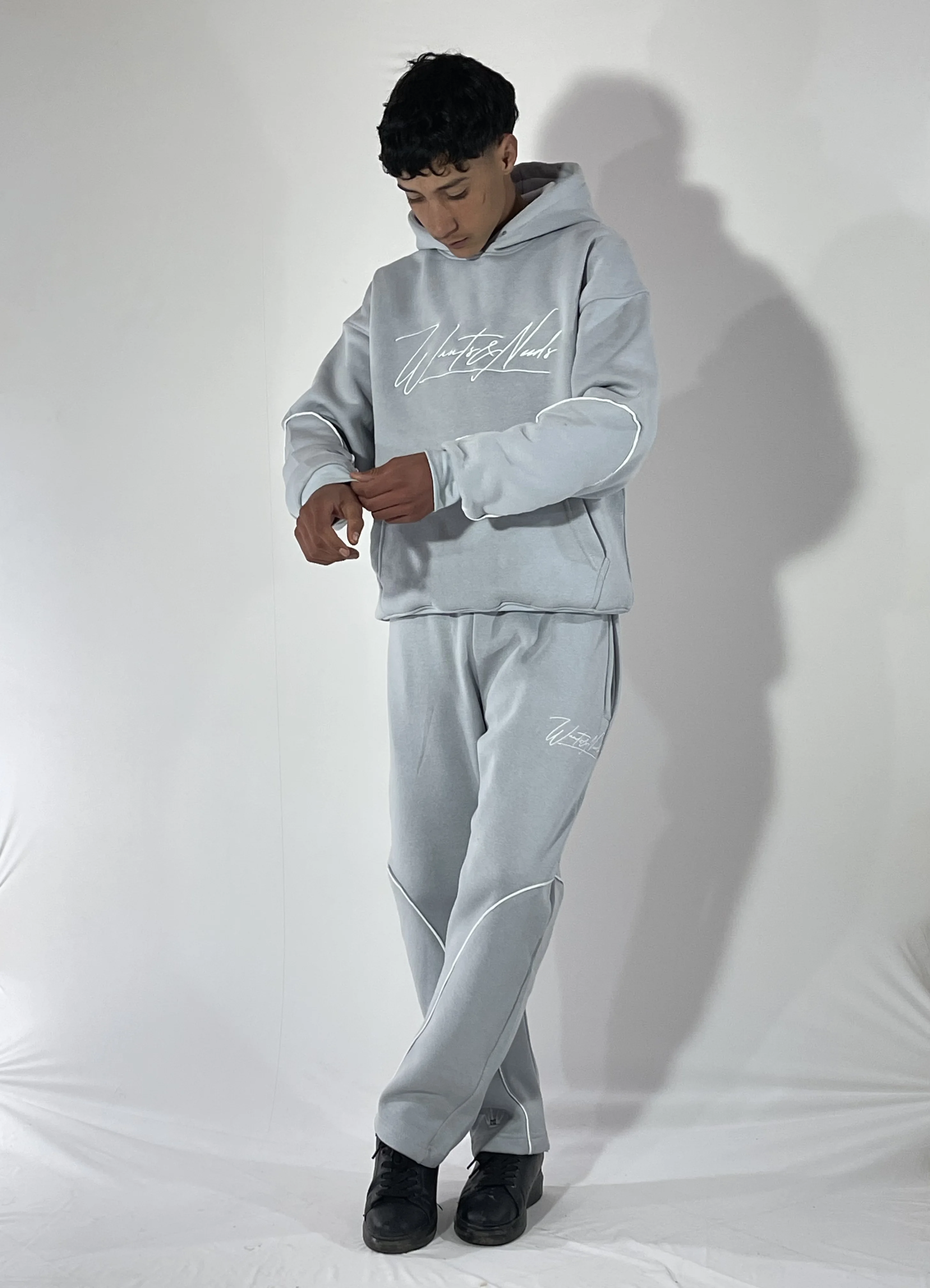 Pantalon de survêtement ample Sweat à capuche gris