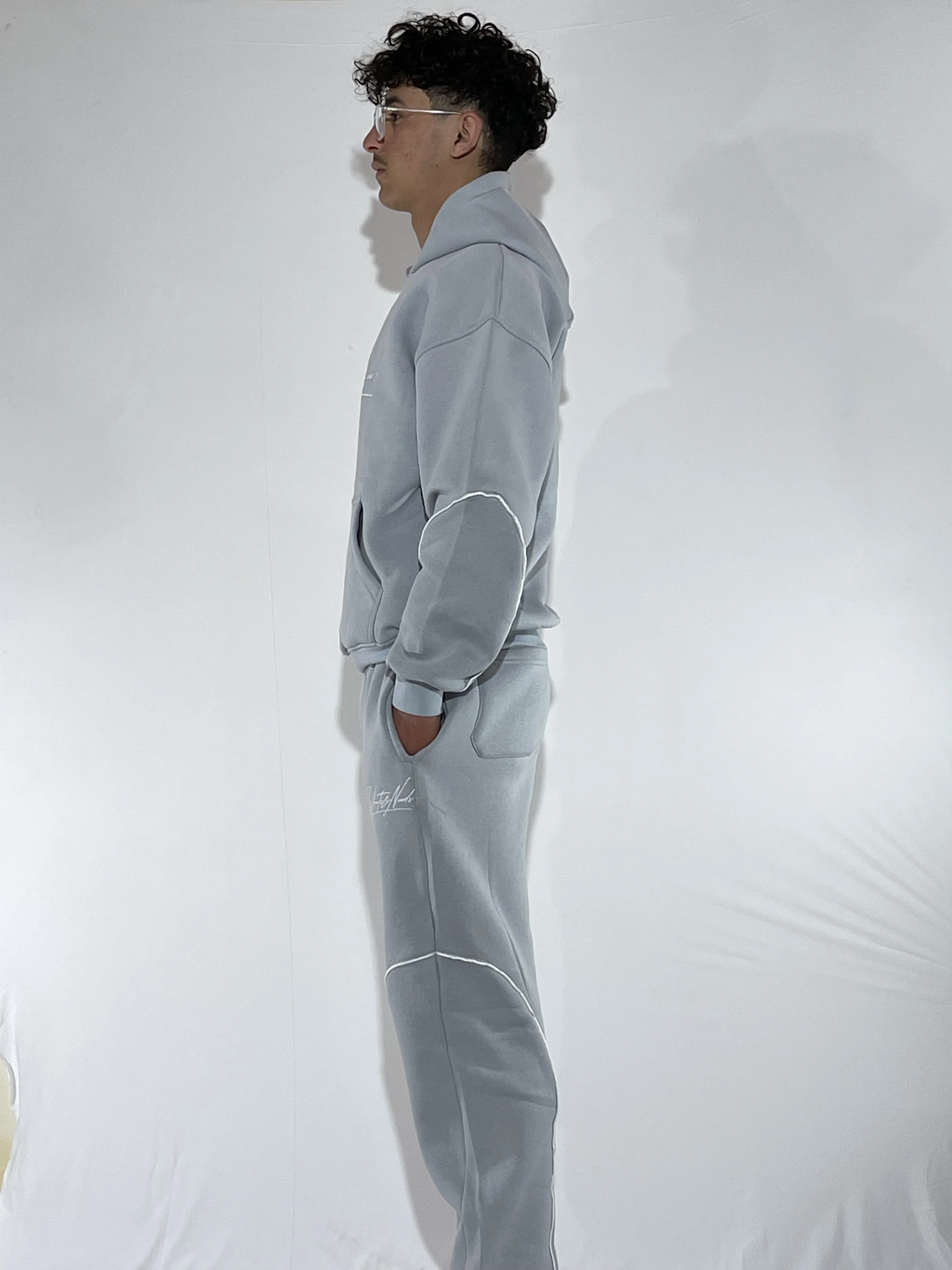 Pantalon de survêtement ample Sweat à capuche gris