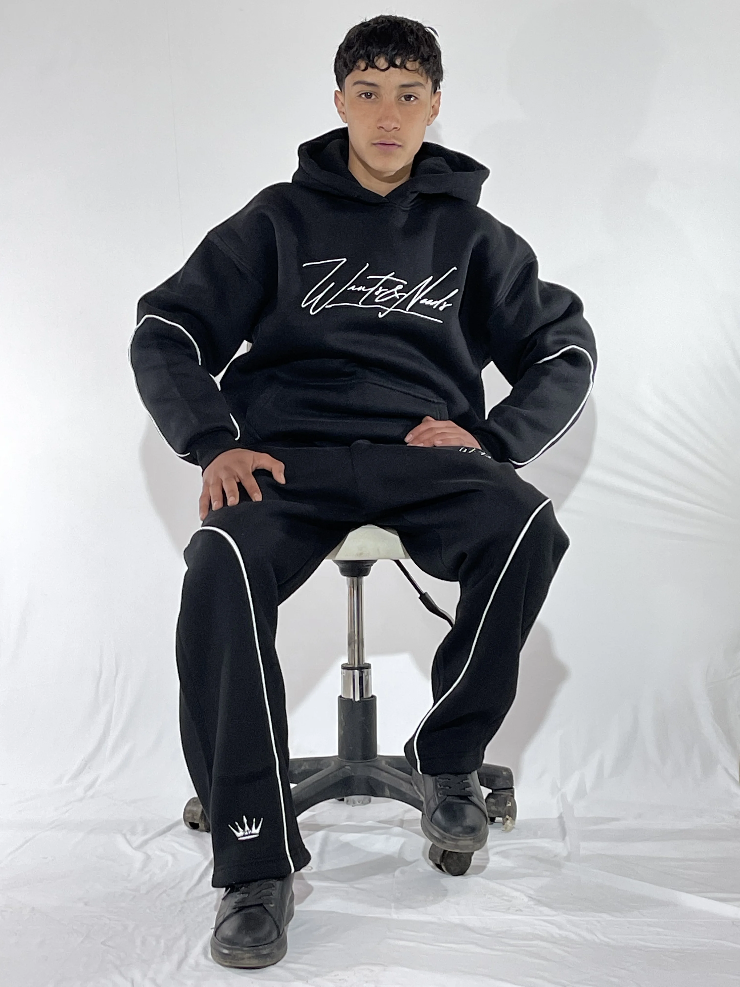 Pantalon de survêtement ample Sweat à capuche Noir