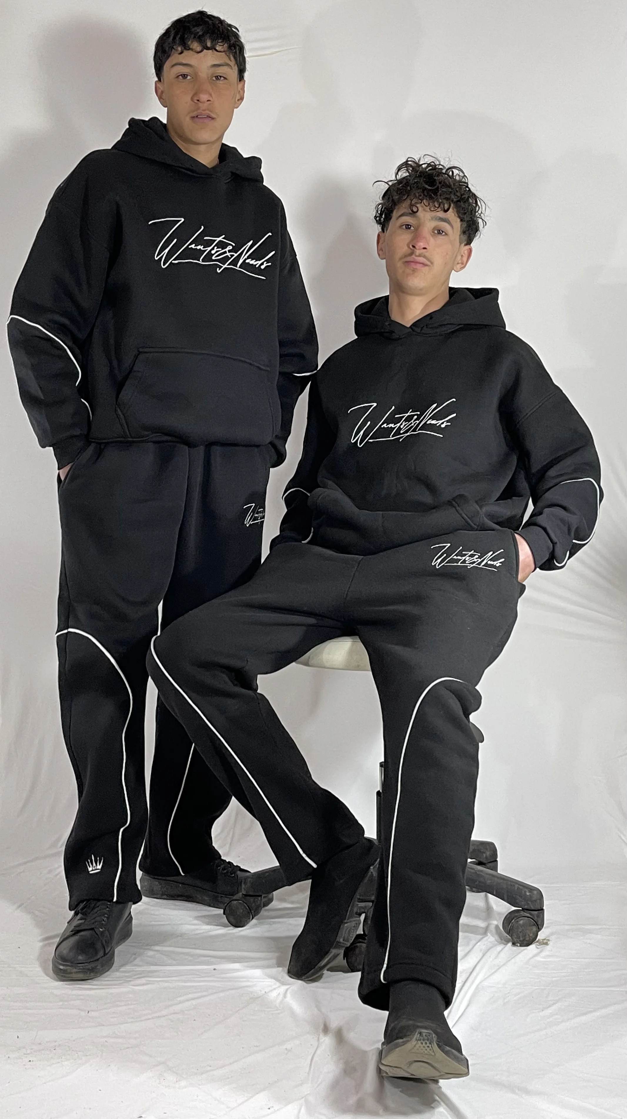 Pantalon de survêtement ample Sweat à capuche Noir