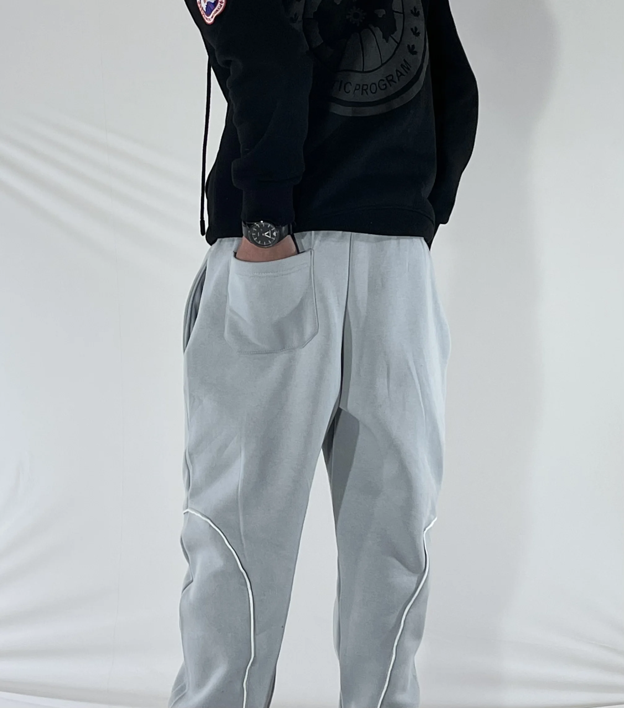 Pantalon de survêtement Gris ample