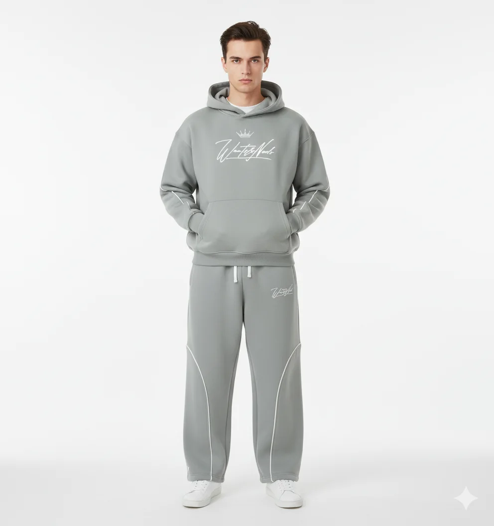 Pantalon de survêtement ample Sweat à capuche gris