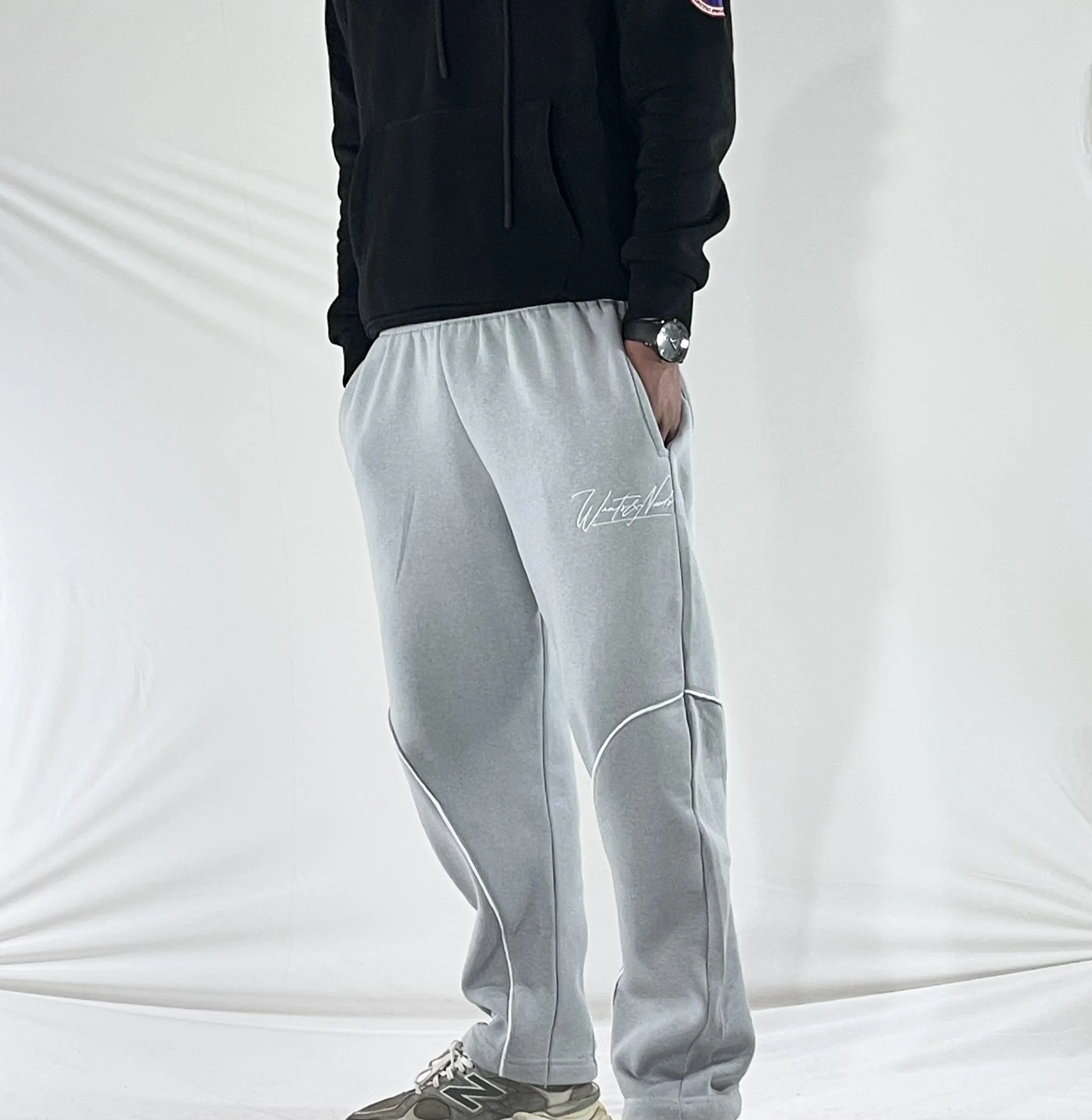 Pantalon de survêtement Gris ample