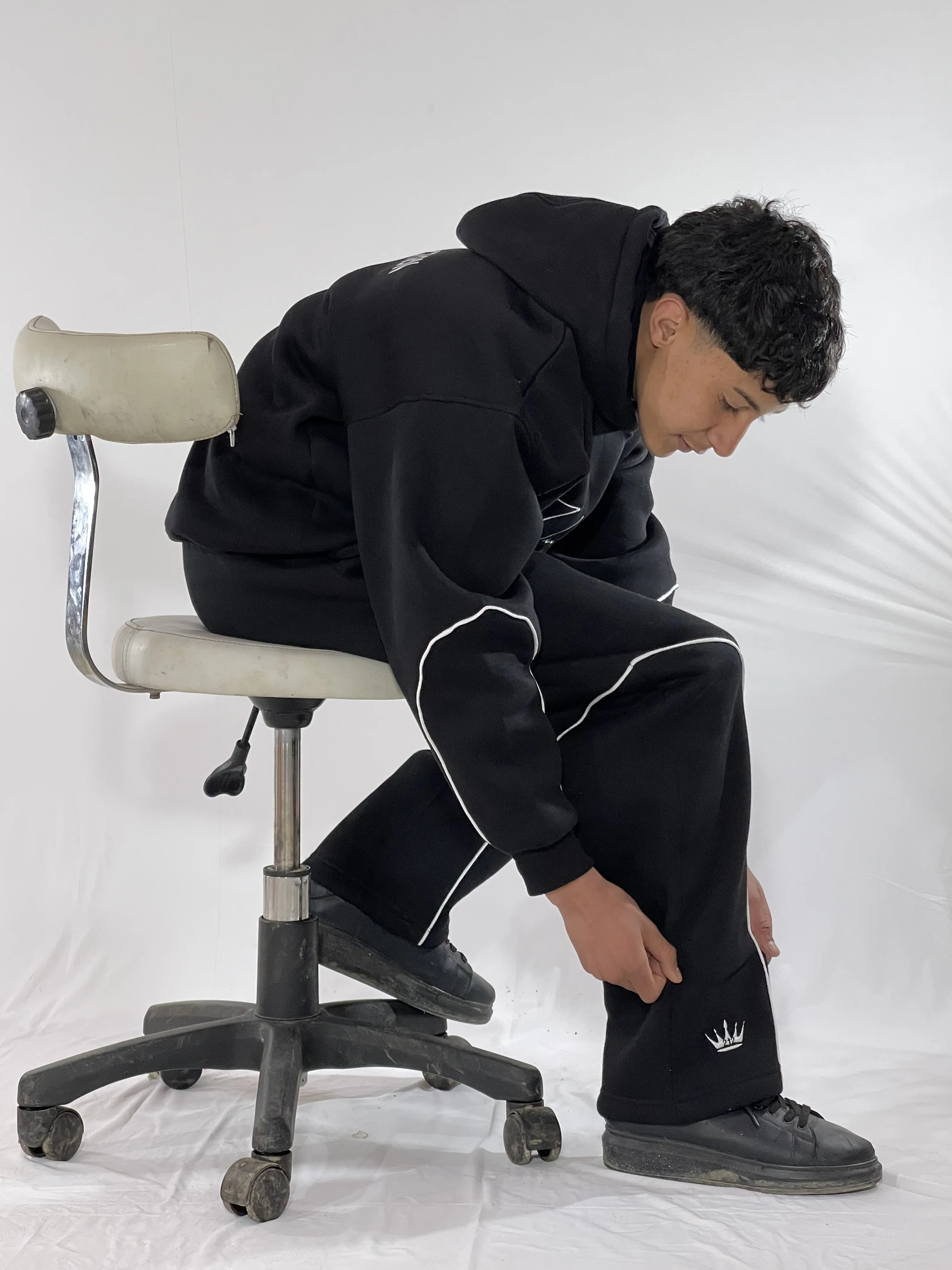 Pantalon de survêtement ample Sweat à capuche Noir