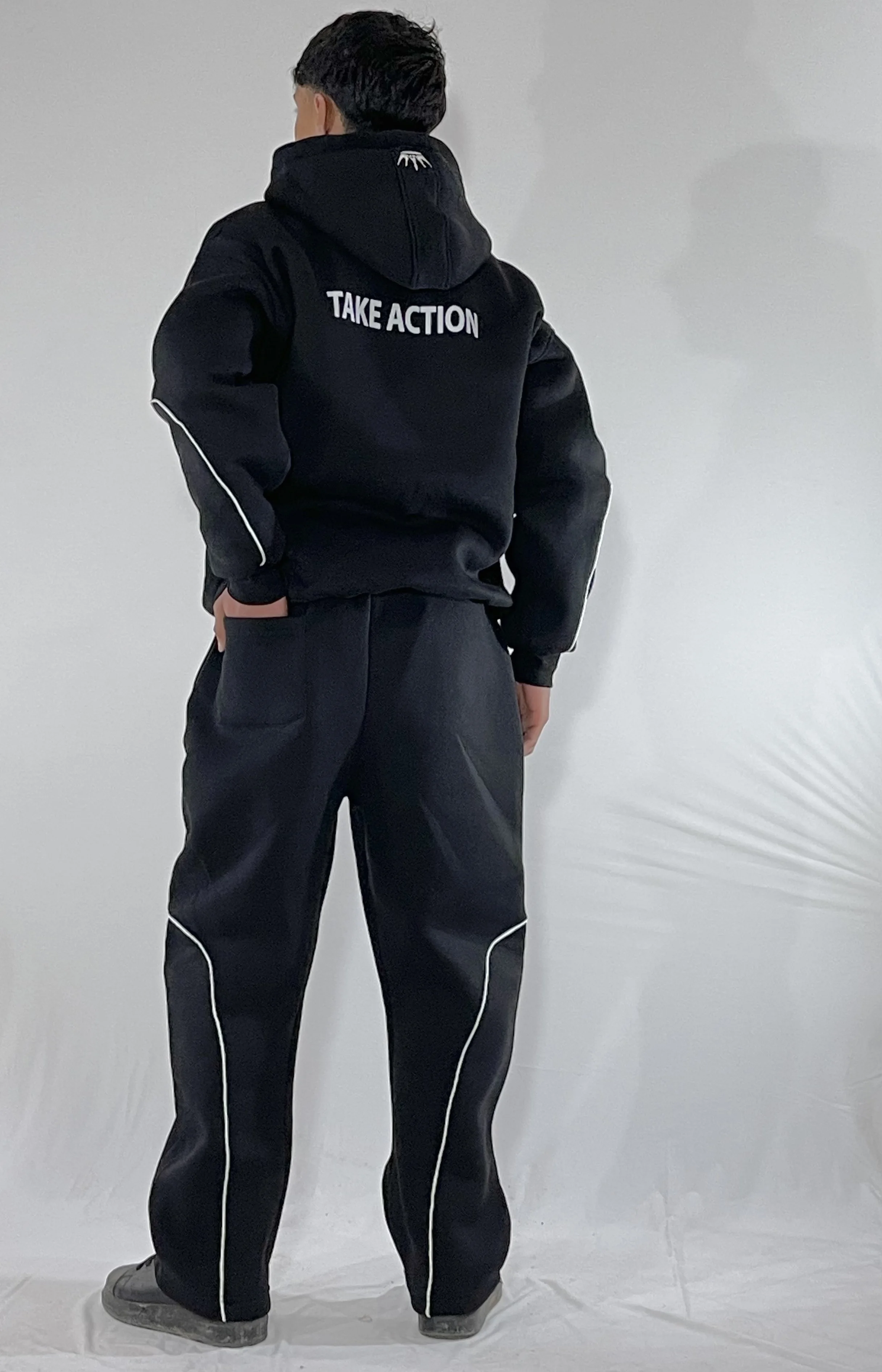 Pantalon de survêtement ample Sweat à capuche Noir