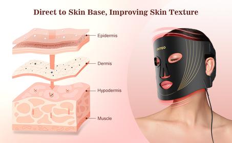 قناع علاج بالضوء الاحمر للوجه