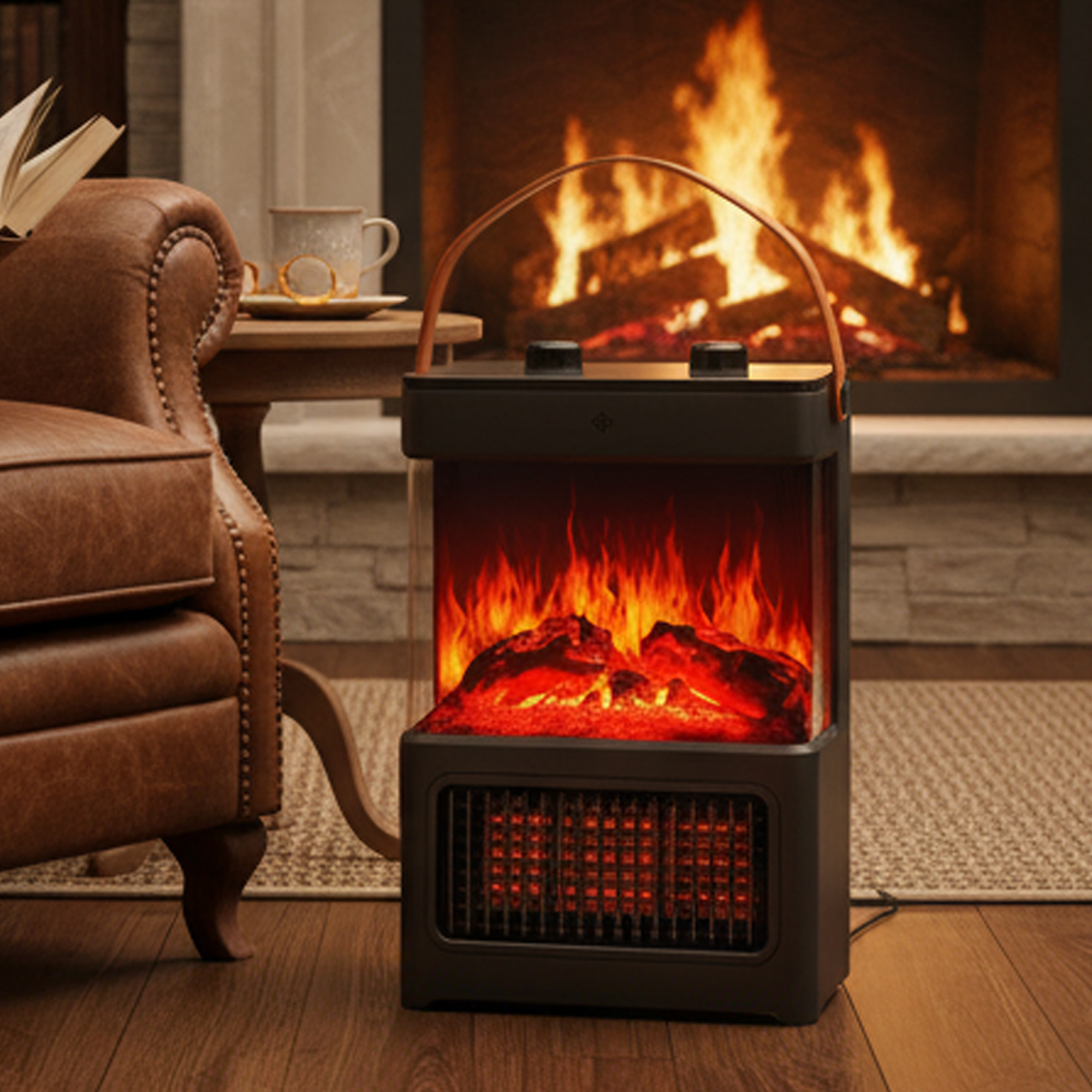 دفاية كهربائية مع ديكور فاخر الحديثة