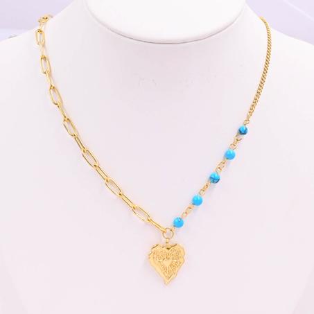 Chaine Coeur 100% Acier inoxydable