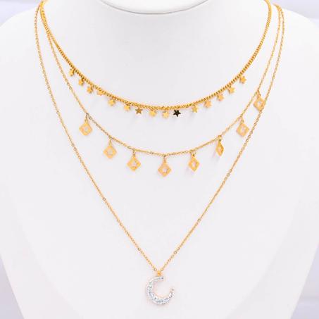 Chaîne triplé 100% Acier inoxydable