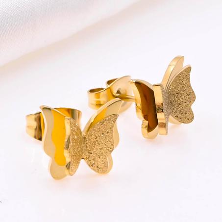 Boucles d’oreilles Papillon 100% Acier inoxydable