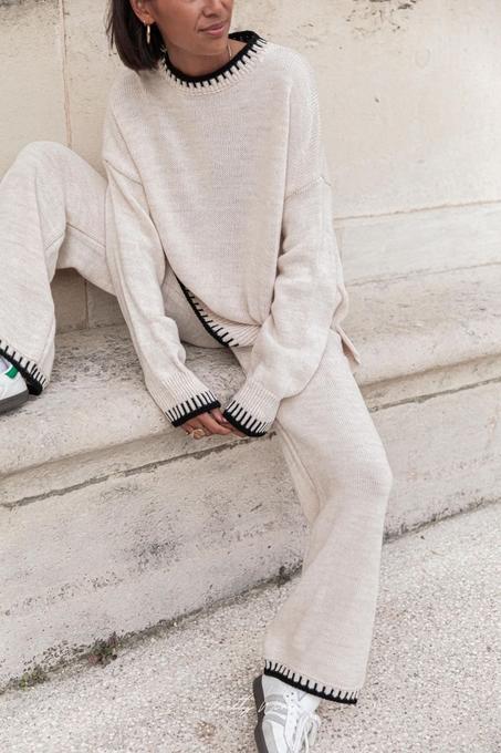 Ensemble pantalon en maille