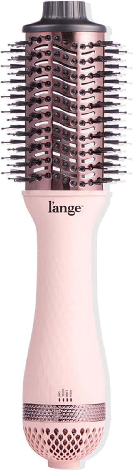 L'ANGE HAIR Le Volume - Cepillo secador de pelo de titanio 2 en 1, cepillo de aire caliente para secar y peinar el cabello, barril ovalado iónico para un volumen suave y sin encrespamiento, (