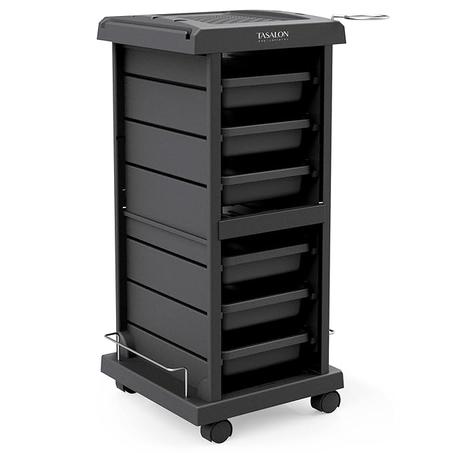 TASALON Carrito de salón - Carrito rodante que ahorra espacio para almacenamiento adicional - Carrito multiusos de salón de 6 bandejas - Bandeja de tatuaje