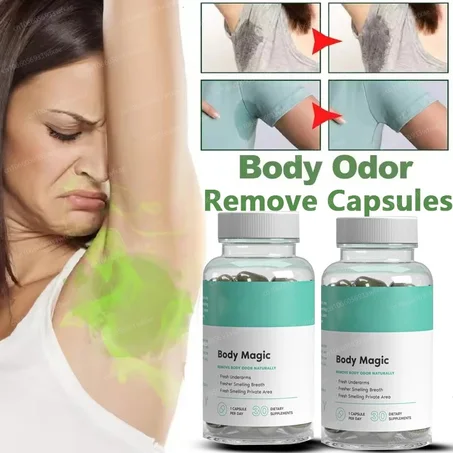 Chlorophyll capsules eliminate body odor.