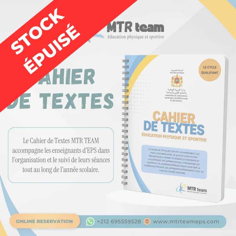Cahier de Textes / MTR TEAM EPS