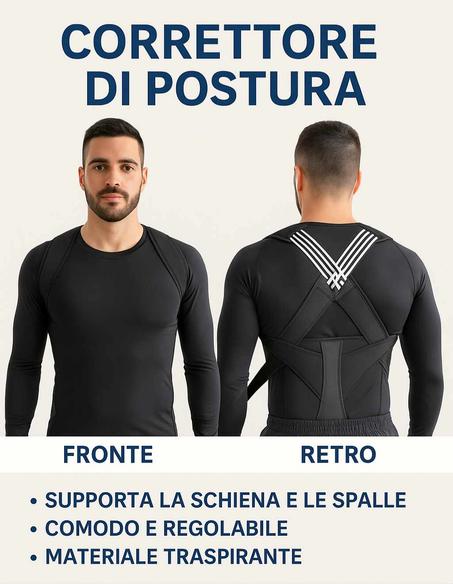 Correttore Posturale per Schiena – Sollievo e Salute in pochi minuti al giorno