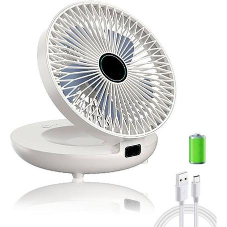 مروحة محمولة USB قابلة لإعادة الشحن - تبريد فوري وأناقة في التصميم