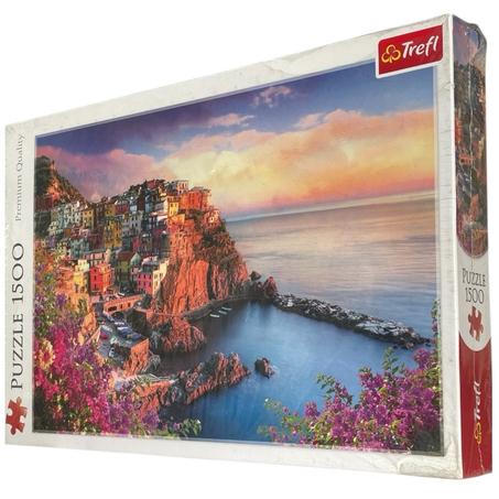 Puzzle Manarola Italie, 1500 pièces, 140 DH
