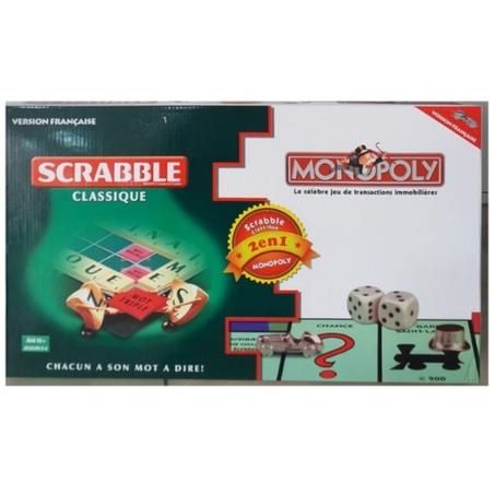 Scrabble et Monopoly, 2 en 1 . 110 DH