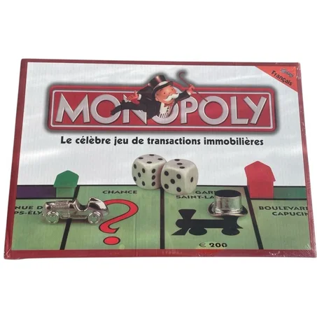 Monopoly, le célèbre jeu de transactions immobilières, pour seulement. 90 DH