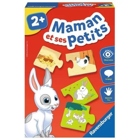 Maman et ses petits, jeu éducatif (2 ans et +). 70 DH
