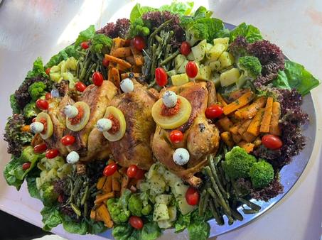 Poulet rôti avec garniture