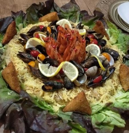 Pastilla aux fruits de mer
