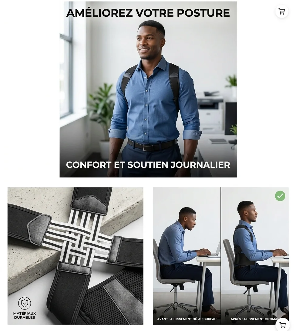 Correcteur de Posture Orthopédique