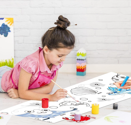 رول رسم ممتع للصغار