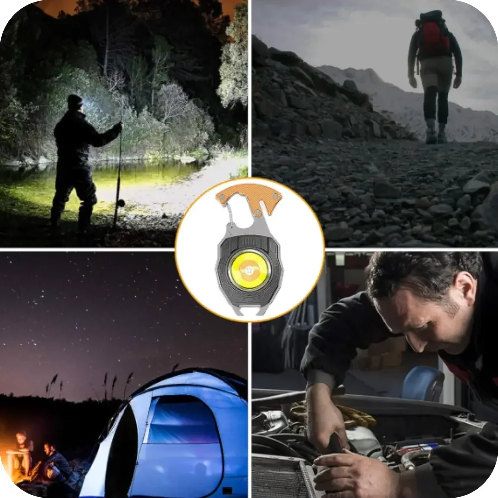 مصباح المغناطيسي المتعدد الوظائف + ‏هدية