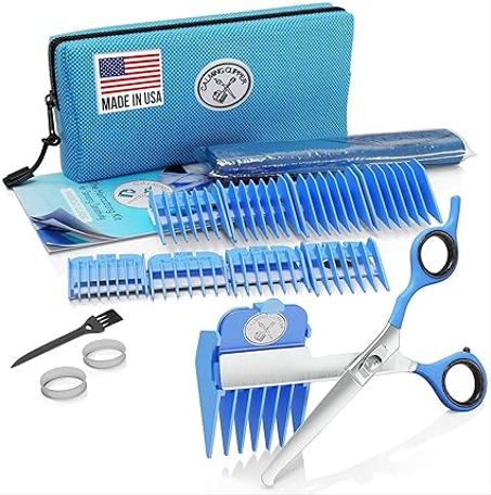 Cortapelo relajante, kit para sensibilidad sensorial, 10 piezas , Azul