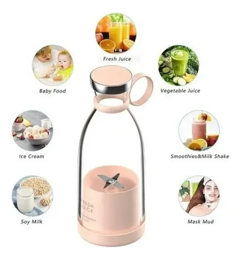 Mini licuadora de vaso portatil verde