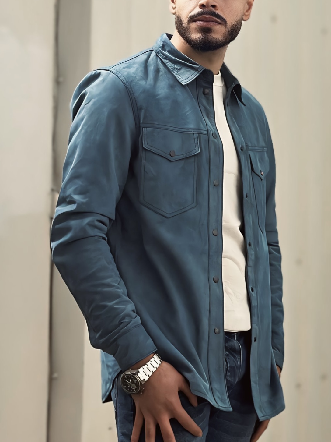 Daim & Nubuck modèle bleu