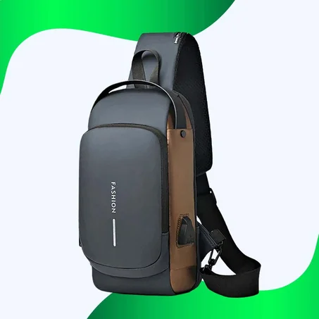 حقيبة كتف رياضية مضادة للسرقة مع شحن USB