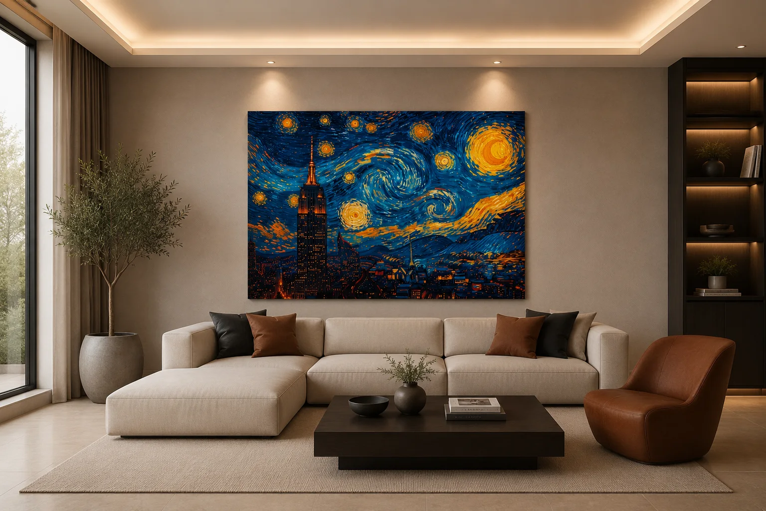 Nuit étoilée sur la Ville