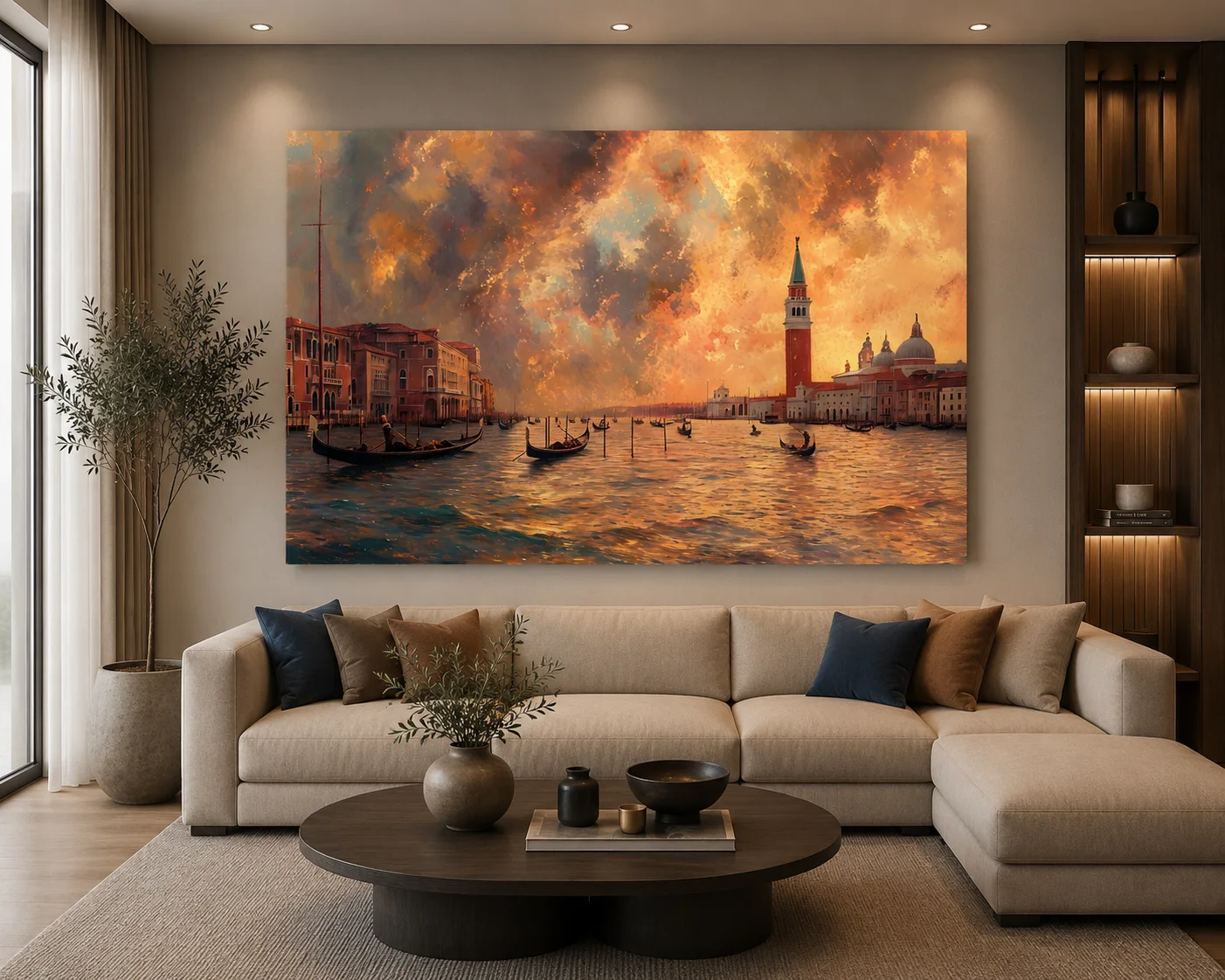 Coucher de soleil sur Venise