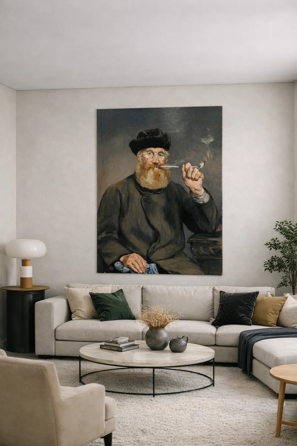 L’homme à la pipe tranquille