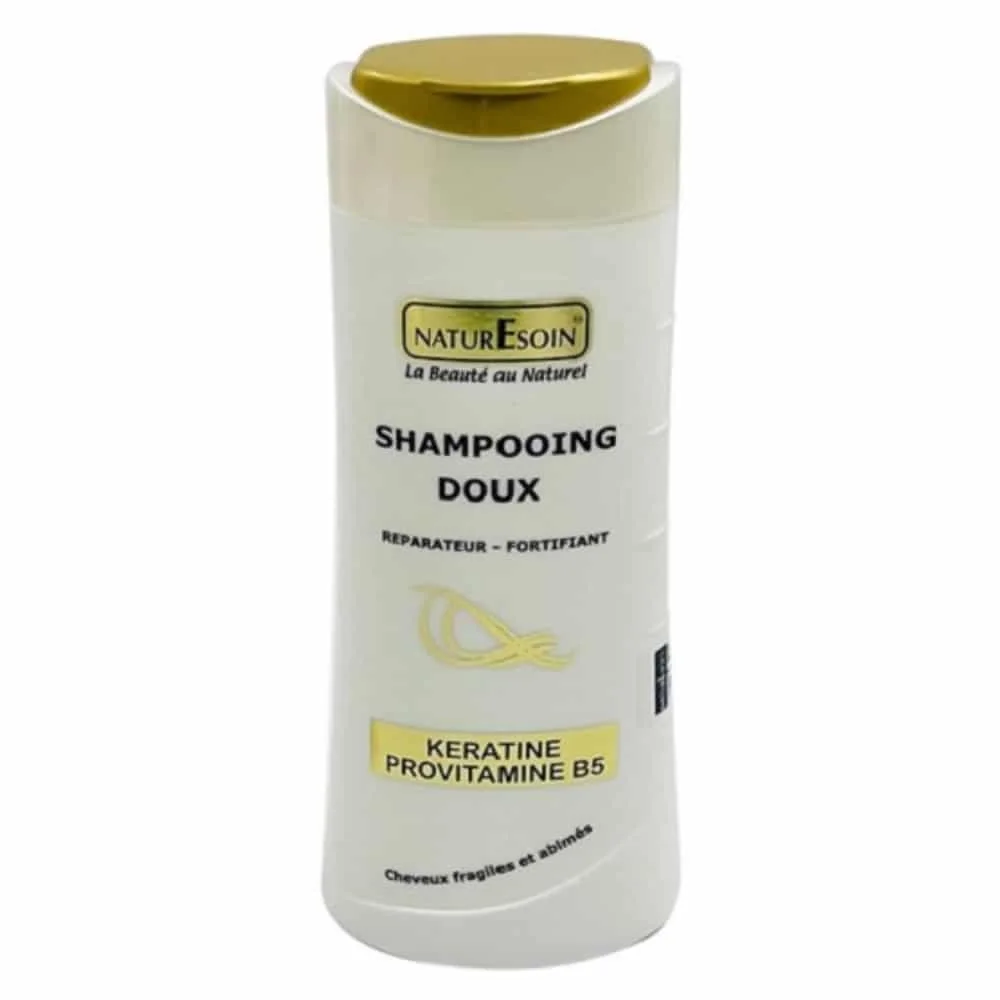 NATURESOIN – Shampoing Doux Réparateur Fortifiant Kératine Provitamine B5 – 250ml