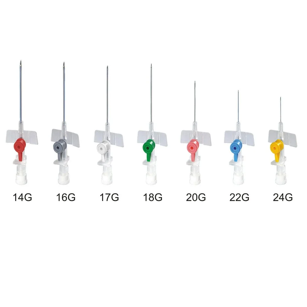 ACCU-Vein™ – Cathéter intraveineux avec ailettes et port d’injection (équivalent Intranule)