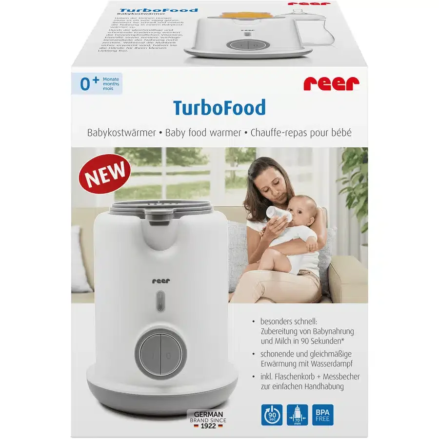 Reer Chauffe-biberon TurboFood – Rapide et Pratique