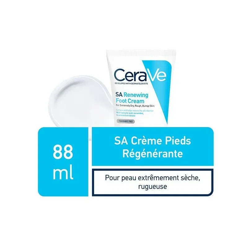 CeraVe Crème Régénérante pour Pieds SA – 88 ml