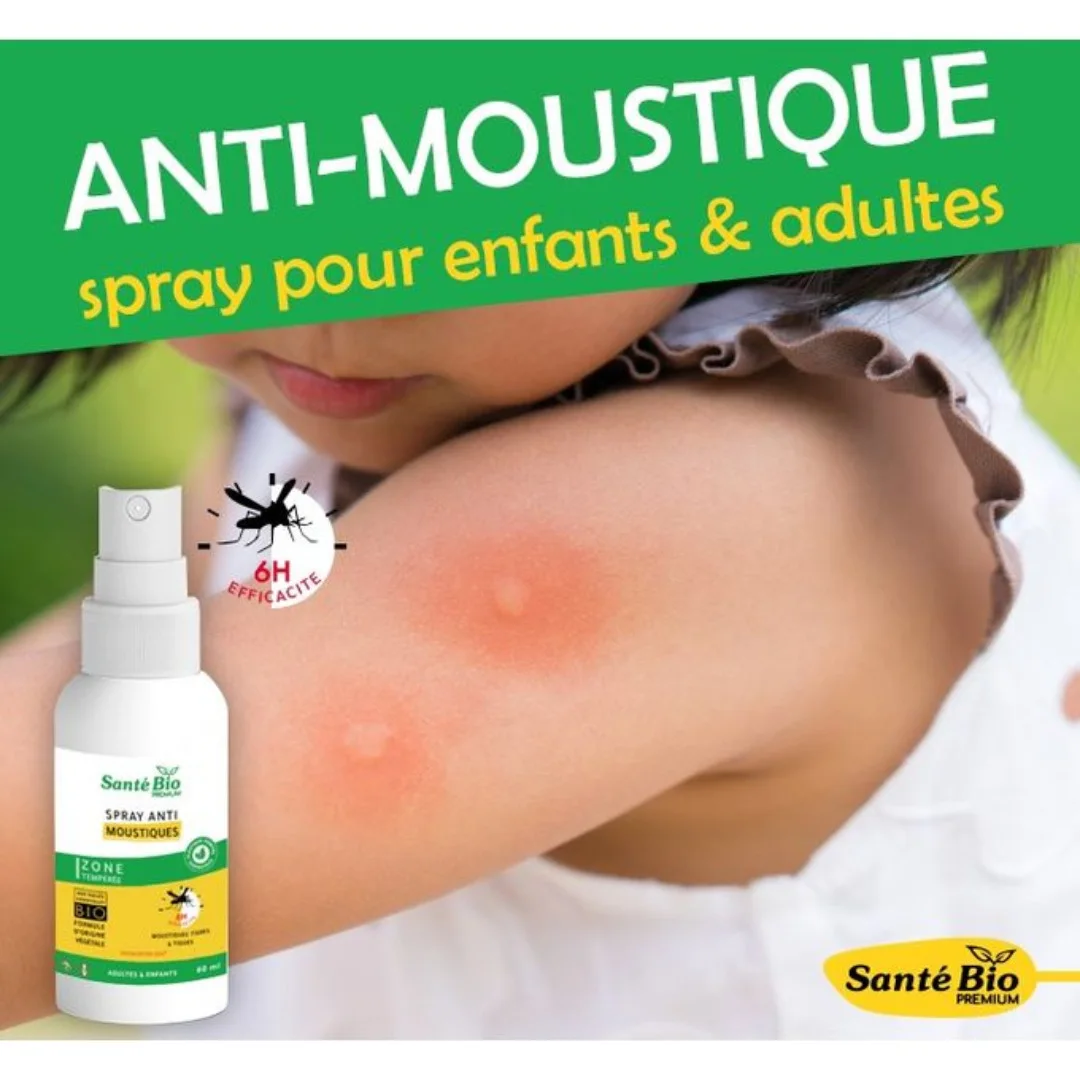 SANTÉ BIO – ​ Premium Spray Anti-moustiques – 60ml